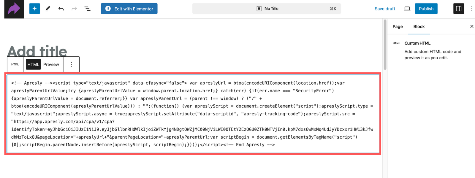 Screenshot: Instructions