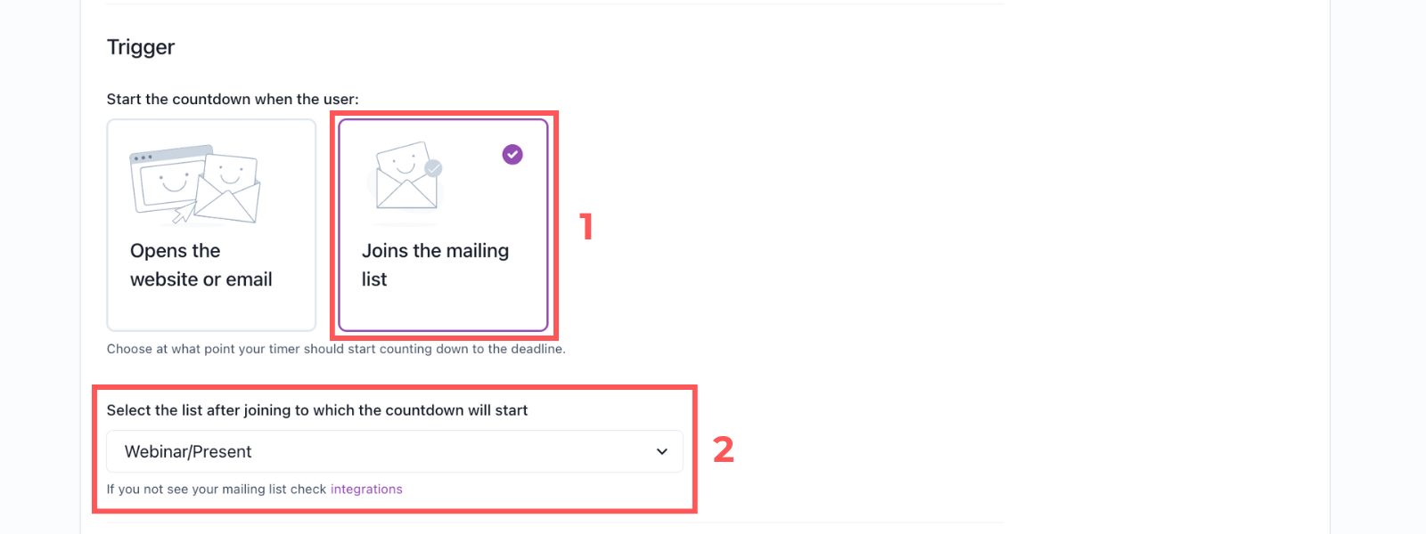 Screenshot: Campaign setup in Apresly
