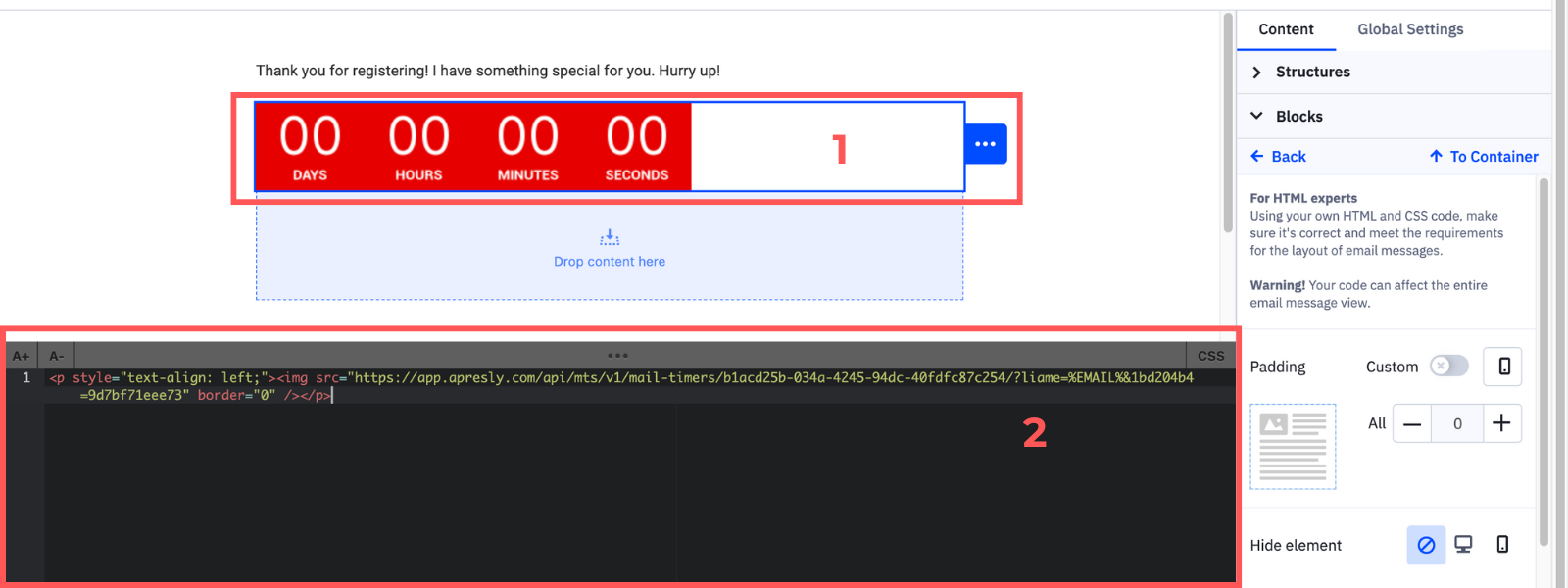 Screenshot: Create an email sequence in ActiveCampaign