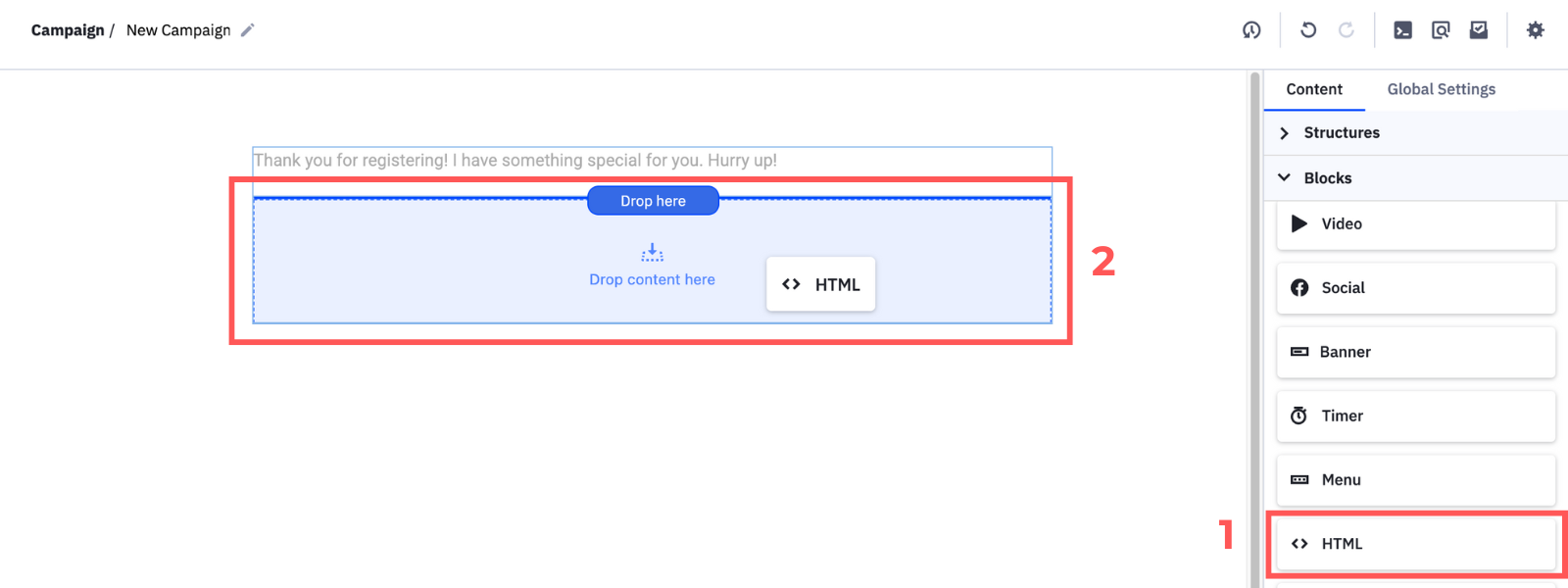 Screenshot: Create an email sequence in ActiveCampaign